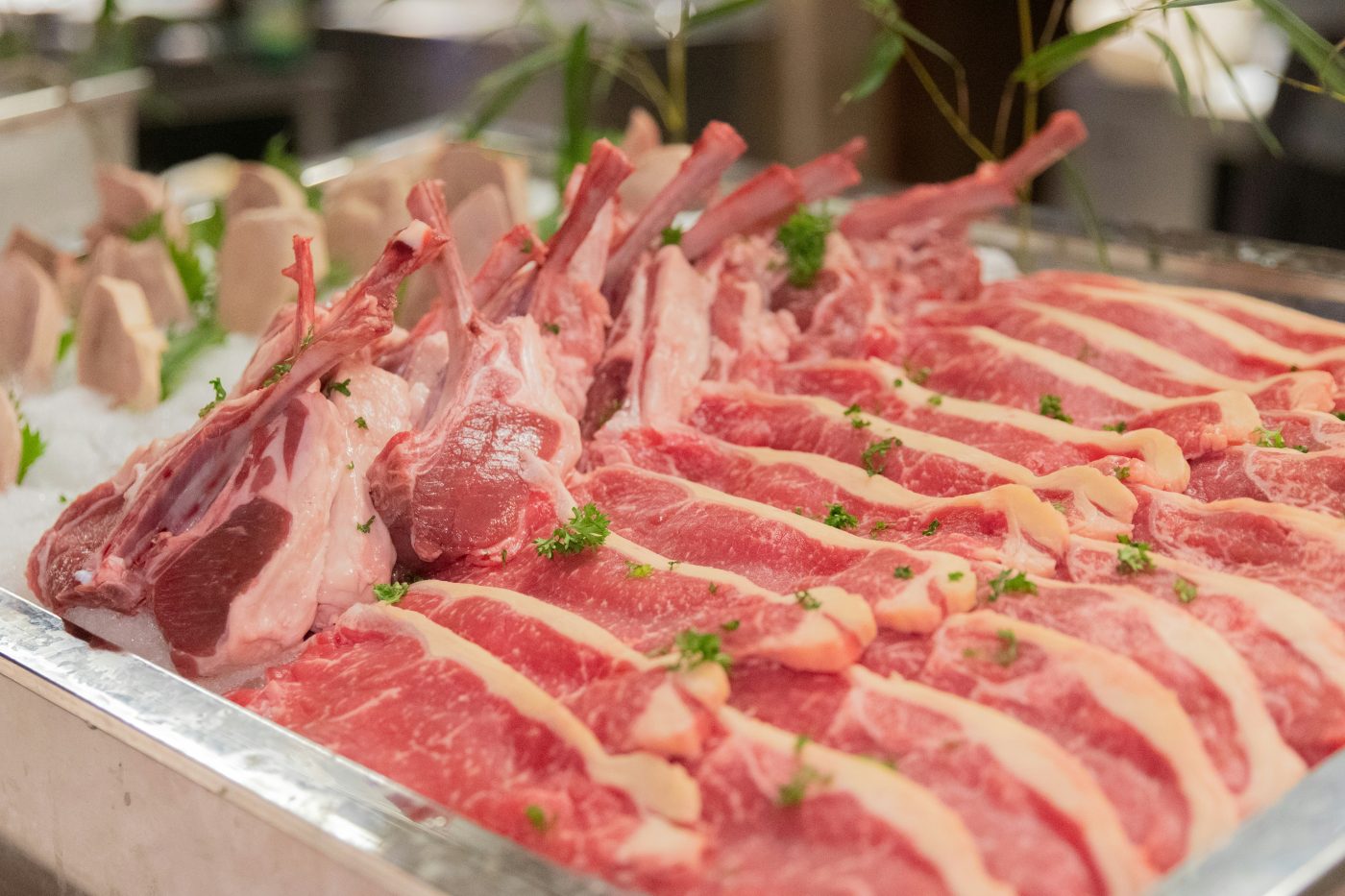 Costillar de cordero, presentación en corte